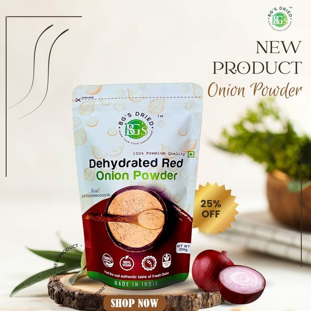 Dehydrated Red onion powder ( Pack of 2)