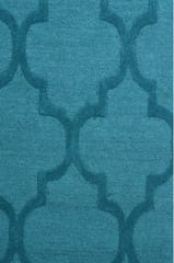 IMPERIAL KNOTS TEAL MOROCCAN HAND TUFTED CARPET 5X8 FEET