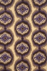 IMPERIAL KNOTS BEIGE IKAT HAND TUFTED CARPET 5X8 FEET