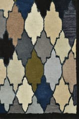 IMPERIAL KNOTS MULTICOLOR MOROCCAN HAND TUFTED CARPET 2.6X6 FEET