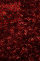 IMPERIAL KNOTS RED SHAGGY HAND MADE CARPET 4X6 FEET