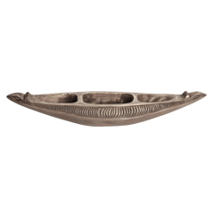 Aravali - Boat Shaped Wooden Tray with Intricate Hand Carving