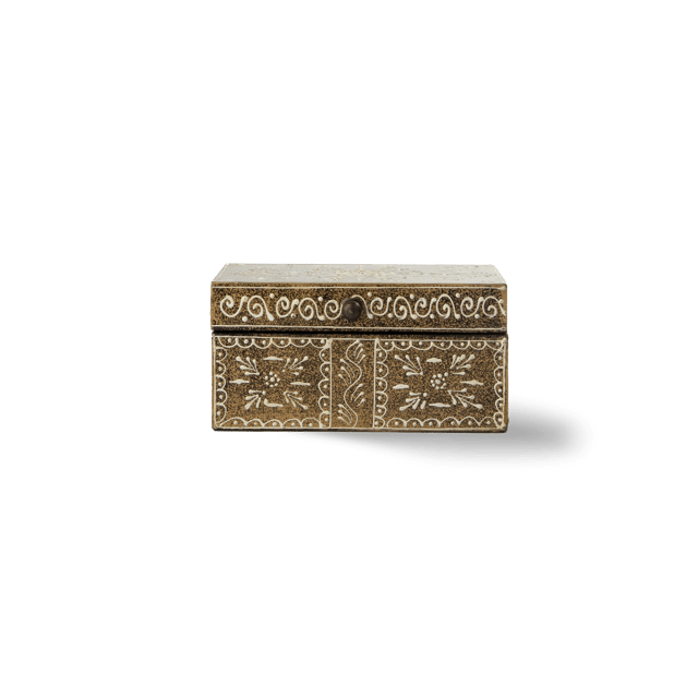 Aravali - Hand Carved Wooden Jewelry Box