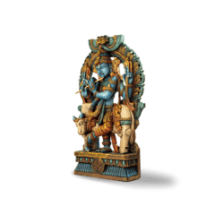 Aravali - Handcarved Wooden Idol - Muralidhara