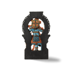 Aravali - Handcarved Wooden Idol - Muralidhara