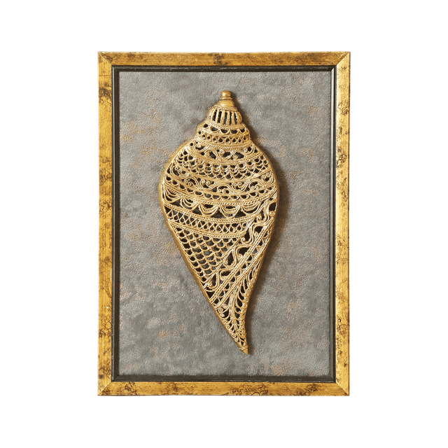 Aravali - Dokra - Wall Decor Shankh Design 3