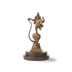 Aravali - Hand Carved Bronze Naga Vinayaka Idol