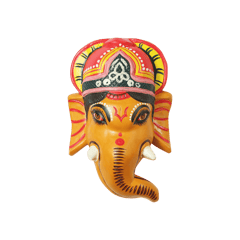 Aaravali - Mukha Art Wooden Ganesha Wall Decor