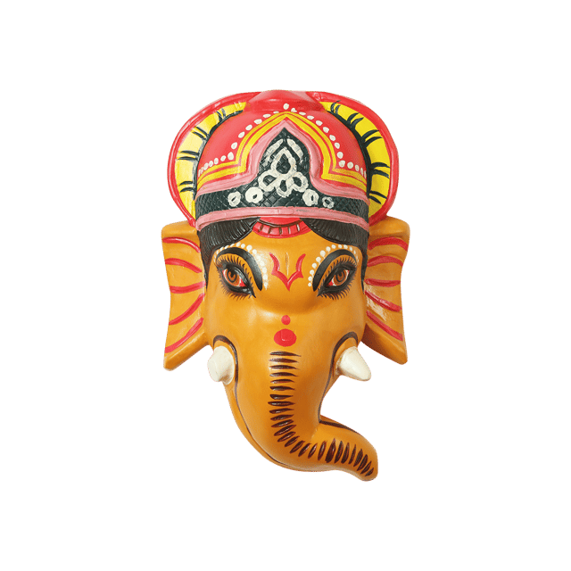 Aaravali - Mukha Art Wooden Ganesha Wall Decor