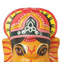 Aaravali - Mukha Art Wooden Ganesha Wall Decor