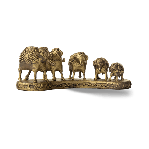 Aravali - The Elephant Herd - In Dokra Metal Art Form