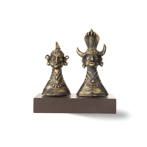 Aravali - Dokra Tribal Couple Figurines