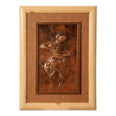 Aravali - Handbeaten Copper Odissi Dancer Decor Iteam - 1