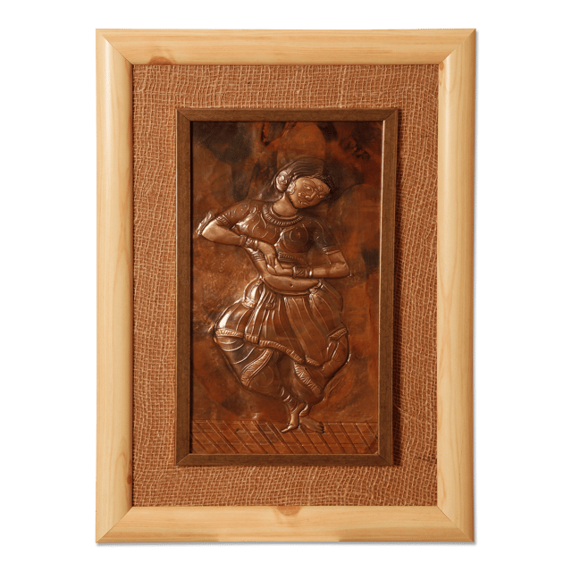 Aravali - Handbeaten Copper Odissi Dancer Decor Iteam - 1