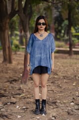 Kokikar - Ocean Blue Modal Flared Top