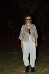 Kokikar - Ecoprinted Basic Shrug Shirt