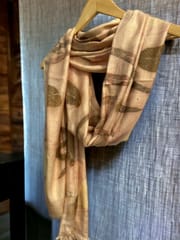 Kokikar - Pashmina Scarf| 100% Pashmina | Sustainable Clothing | All Season Scarf for Women and Girls | Skin Safe Clothing | Plant Dyed Premium Quality | No chemical Eco-printed| Hand Made Craft | Made in India