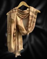 Kokikar - Pashmina Scarf| 100% Pashmina | Sustainable Clothing | All Season Scarf for Women and Girls | Skin Safe Clothing | Plant Dyed Premium Quality | No chemical Eco-printed| Hand Made Craft | Made in India