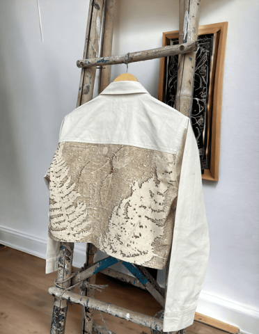 Kokikar - Ecoprinted Oversized Fern Crop Jacket