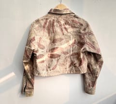 Kokikar - Multishade Ecoprinted Oversized Crop Jacket