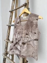 Kokikar - Embroidered Ecoprinted Waistcoat