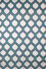 IMPERIAL KNOTS IVORY AND TEAL HAND WOVEN KILIM DHURRIE 5X8 FEET