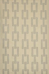 IMPERIAL KNOTS BEIGE AND GREY GEOMETRIC HAND WOVEN DHURRIE 5X8 FEET