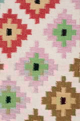 IMPERIAL KNOTS MULTICOLOR PIXEL KILIM HAND WOVEN DHURRIE 3X5 FEET