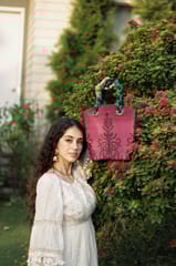 Draupadi -Mauve Woven Whimsy Braided Bag