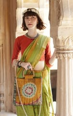 Draupadi - Mustard Woodcraft Clutch