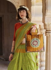 Draupadi - Mustard Woodcraft Clutch