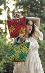 Draupadi -Flower Power Woodcraft Clutch