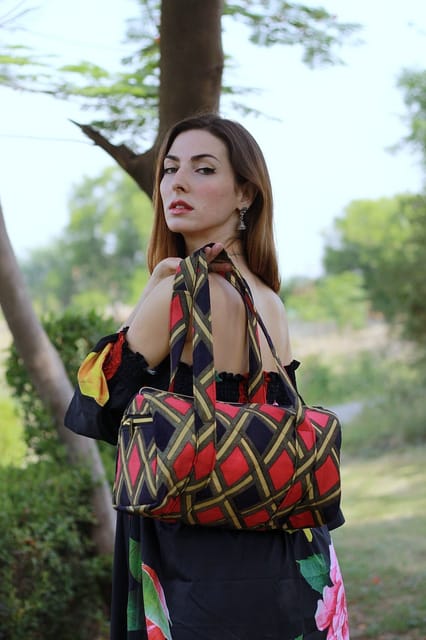 Draupadi - Cosmic Diamonds Barrel Bag