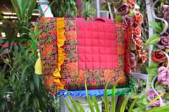 Draupadi -Floral Finesse Tote Bag
