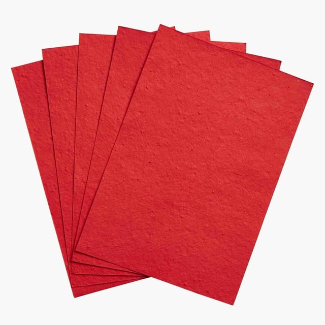 Plantables-Scarlet Mixed Wildflowers Seed Paper Sheets