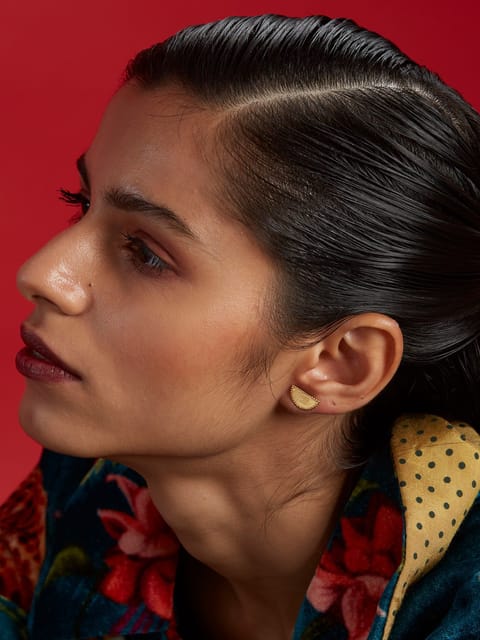The Slow Studio - Half Moon Studs