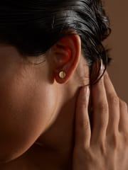 The Slow Studio - Disc Earrings - Gold