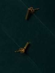 The Slow Studio - Bar Earrings - Gold