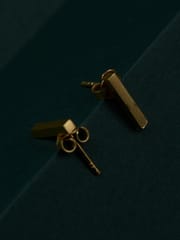 The Slow Studio - Bar Earrings - Gold