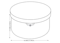 PaperMe - Phool Round Gift Box