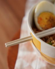 The Indian Rose - Ela- Ramen/Noodle Bowl with chopstick holder