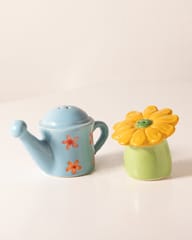 The Indian Rose - Mahi- Flower and Watering Can Salt and Pepper Shakers