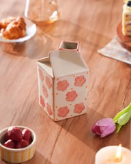 The Indian Rose - Aboli- Milk Carton Shaped Vase (or Jug!)