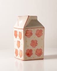The Indian Rose - Aboli- Milk Carton Shaped Vase (or Jug!)