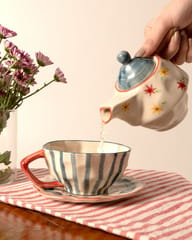 The Indian Rose - Rangoli- Tea Set for One