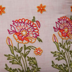 Zaina By Ctok - Dast-e-Gul Aari Embroidered Cushion Cover - Beige