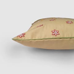 Zaina By Ctok - Gul Bahar Aari Embroidered Cushion Cover Beige