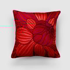 Zaina By Ctok - Kingfisher Hand Embroidered Chainstitch Cushion Cover Green