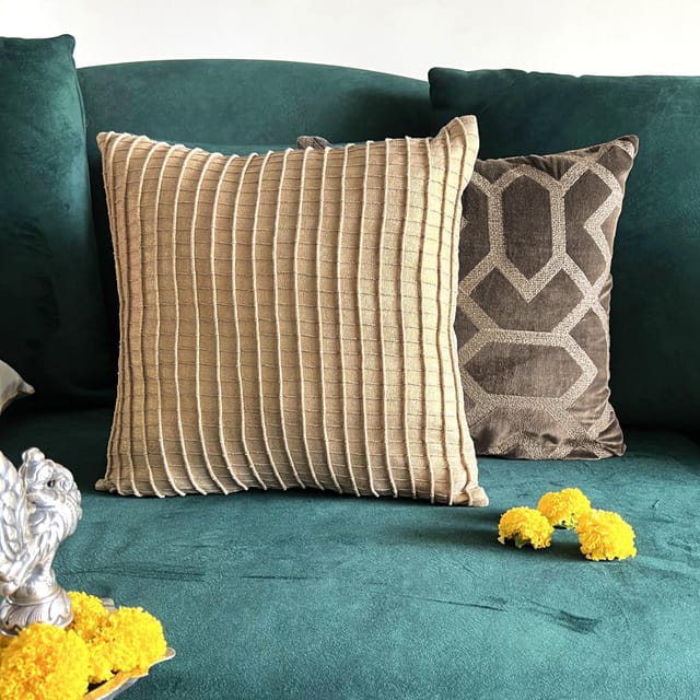 Onset Homes - Checkered Shimmer Cushion Cover