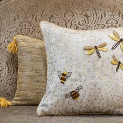 Onset Homes - Handwoven Metallic Cushion